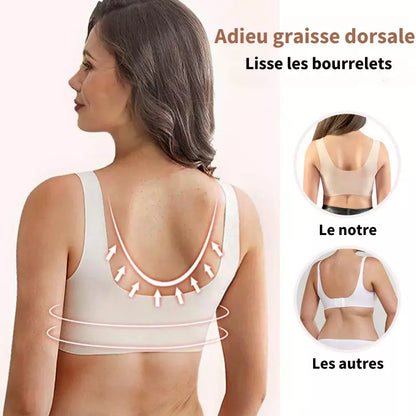 (1 acheté = 3 reçus) Soutien-gorge Sans Fil Galbant Avec Fermeture Frontale